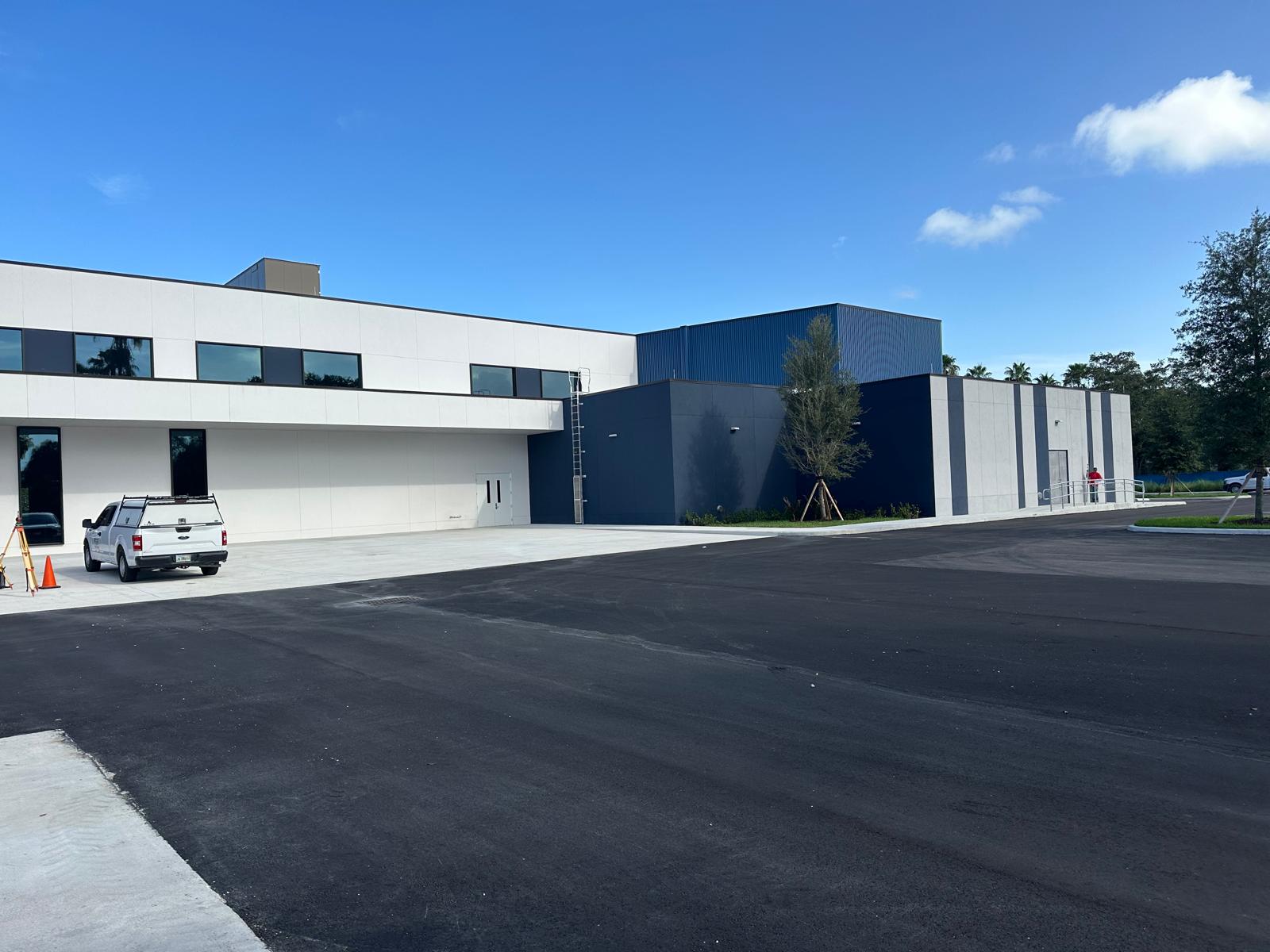 Commercial building rear view