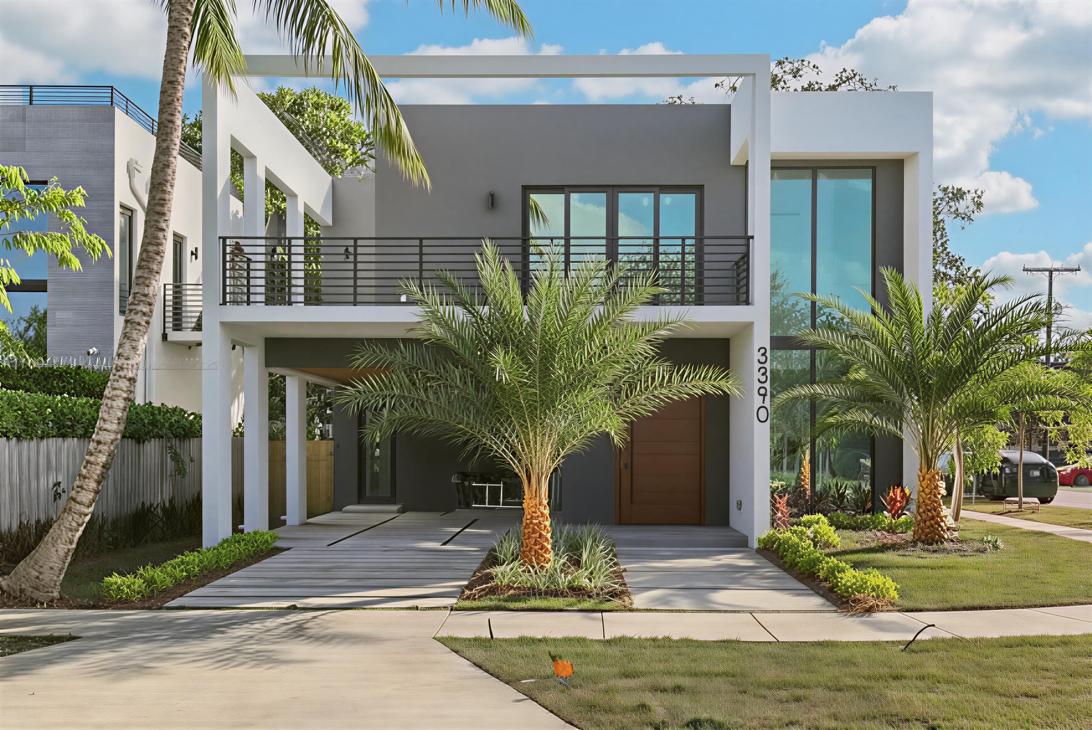 Modern luxury home built by YC Building Services in Miami