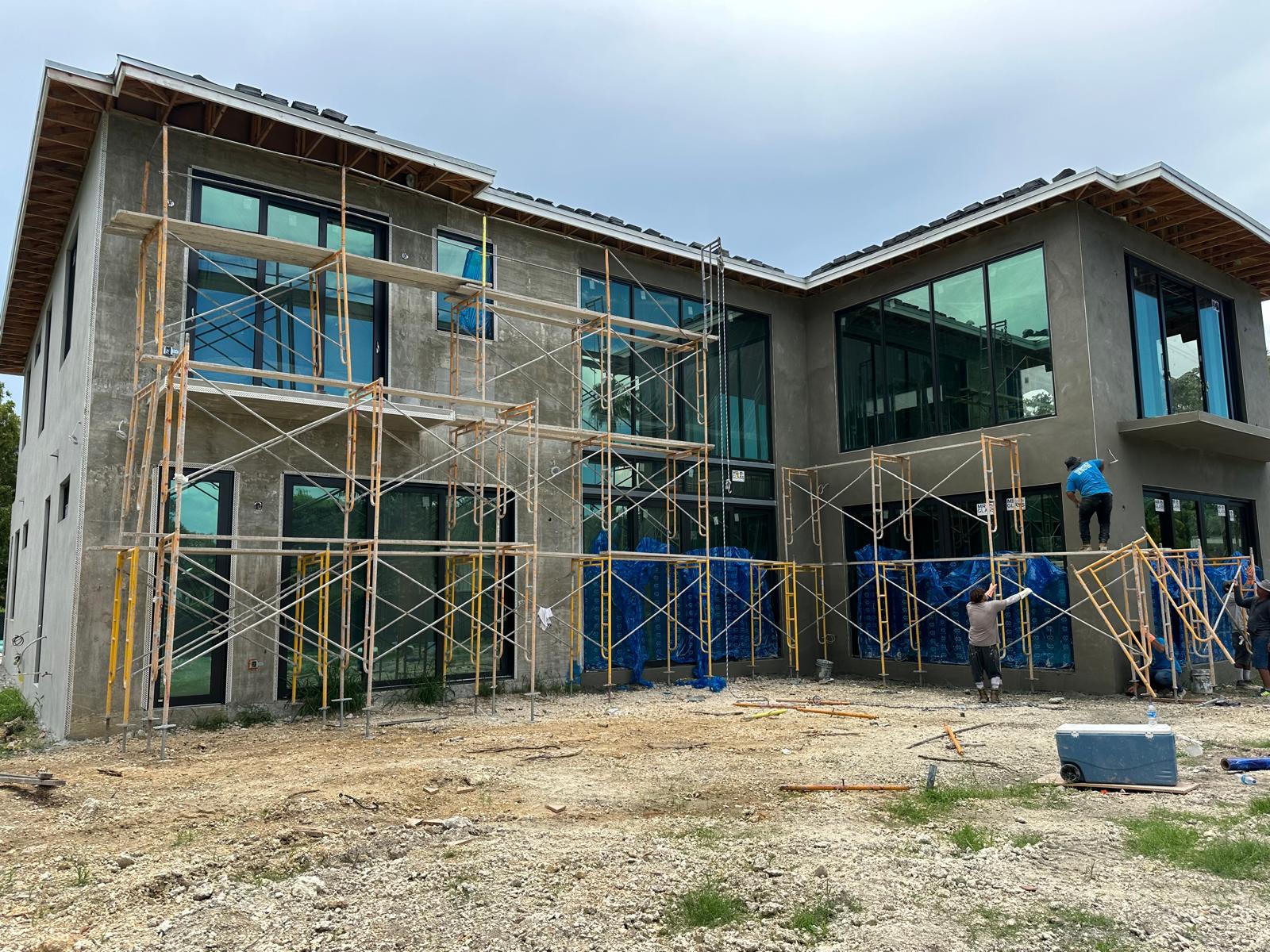 Active construction site