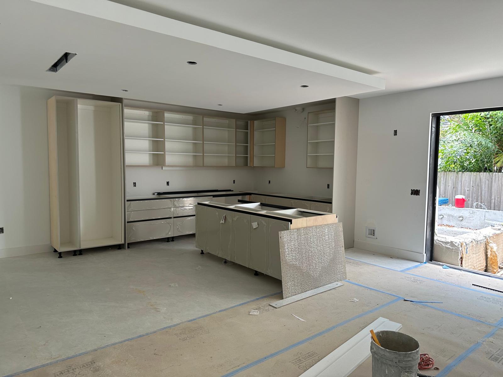 Kitchen cabinet installation