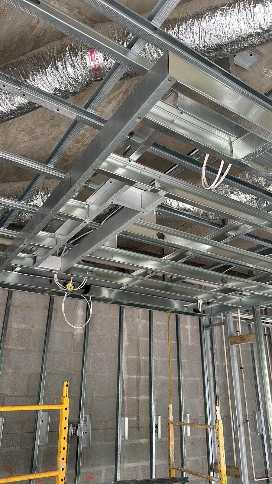 MEP ductwork and ceiling systems