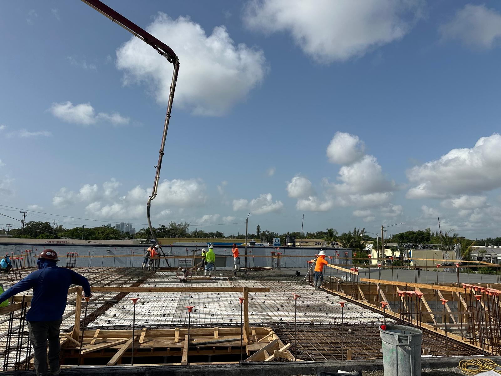 Pouring Concrete Slab