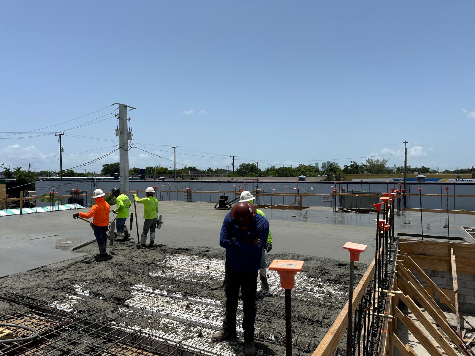 Pouring Concrete Slab